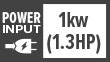 Power HP: 1kw (1.3HP)