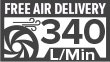 Air Compressor FAD: 340L/Min