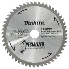 MAKITA 150mm 52T TCT Circular Saw Blade for Aluminium Cutting - SPECIALIZED