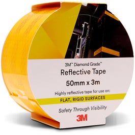 3M 50mm x 3m Yellow Reflective Tape