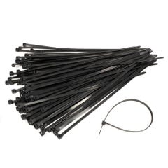 DETROIT 7.6x380mm 100 Pack Black Cable Ties DCT38076MM
