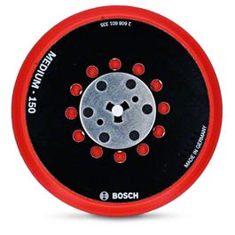 BOSCH 150mm Medium Hook & Loop Random Orbital Sander Backing Pad - Suits Various Brands