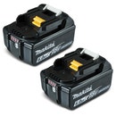 MAKITA 18V 6.0Ah Battery with Fuel Gauge Indicator Twin Pack 1984900