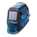 MICHIGAN Pro True View Variable Shade Auto Darkening Blue Skull Welding Helmet - Blue MICADH850