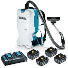 MAKITA 18V Brushless 4 x 6.0Ah Backpack Vacuum Kit DVC660G4X1