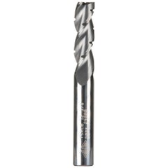 CARBITOOL 3/8inch TC Straight Up-Cut Chipbreaker Spiral Router Bit for Wood - 3/8inch Shank TSRCB 12 3/8