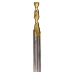 CARBITOOL 1/2inch TC-TiN Straight Up-Cut Finishing Spiral Router Bit for Wood - 1/2inch Shank TTXSRW 16 1/2