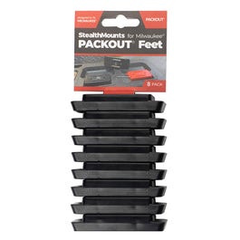 STEALTHMOUNTS 8 Pack Packout Mounting Feet - Black PAC-F-01-8