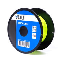 WoLF 50m Fluro Green Brick Line WBL004