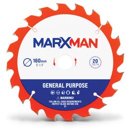 MARXMAN 160x20mm 20T TCT Wood G/Purpose Circ Saw Blade MMCSS16020