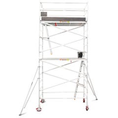 TOTAL ALUMINIUM PRODUCTS 4.7m Scaffold Aluminium Mobile Tower - Wide 4.7MWAMT