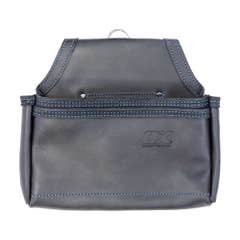 OX Trade Black Leather 2 Pocket Nail Bag OX-T265604