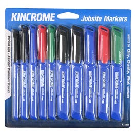 KINCROME Permanent Marker Starter Pack Assorted Colours 10 Piece K11820