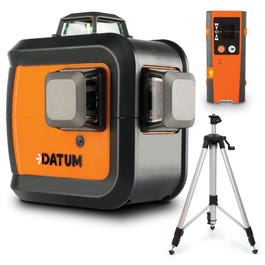 DATUM Multi-Line Laser Level Green Receiver & 5/8" Tripod Kit TTKIT813