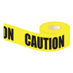 CRESCENT LUFKIN 100m x 75mm Yellow Caution Barrier Tape BC100