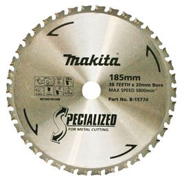 MAKITA 185mm 38T TCT Circular Saw Blade for Metal Cutting - SPECIALIZED