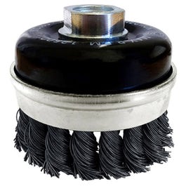 JOSCO BRUMBY 75mm 0.45mm Steel Twist Knot Skirted Wire Cup Brush