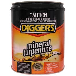 Diggers Mineral Turpentine 20L Drum 1601020DIG