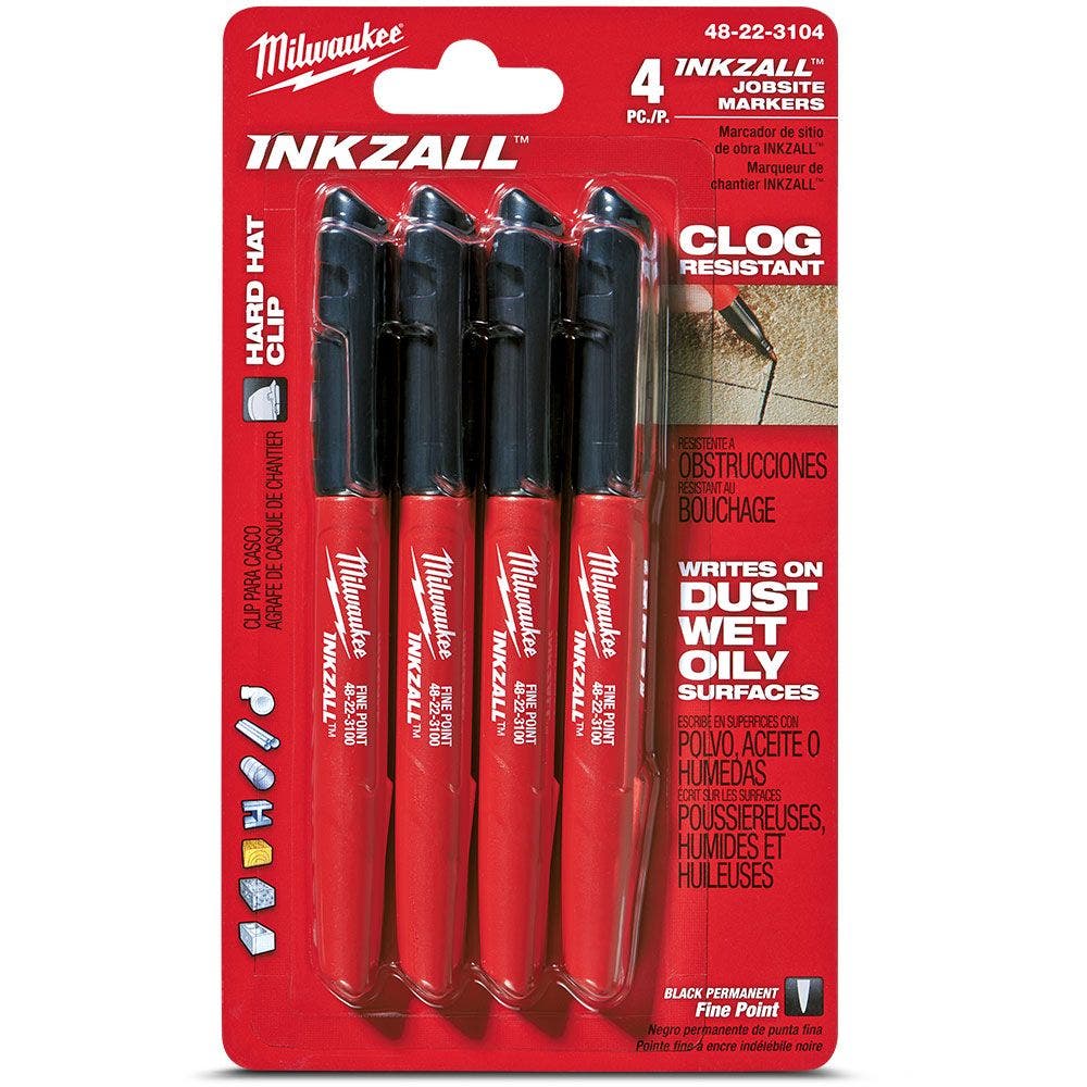 Milwaukee Power Tools Click Top Ball Point Pens 3 for $4 