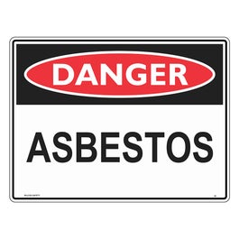 WILCOX SAFETY 300mm x 450mm Asbestos Danger Sign - Poly D22BP